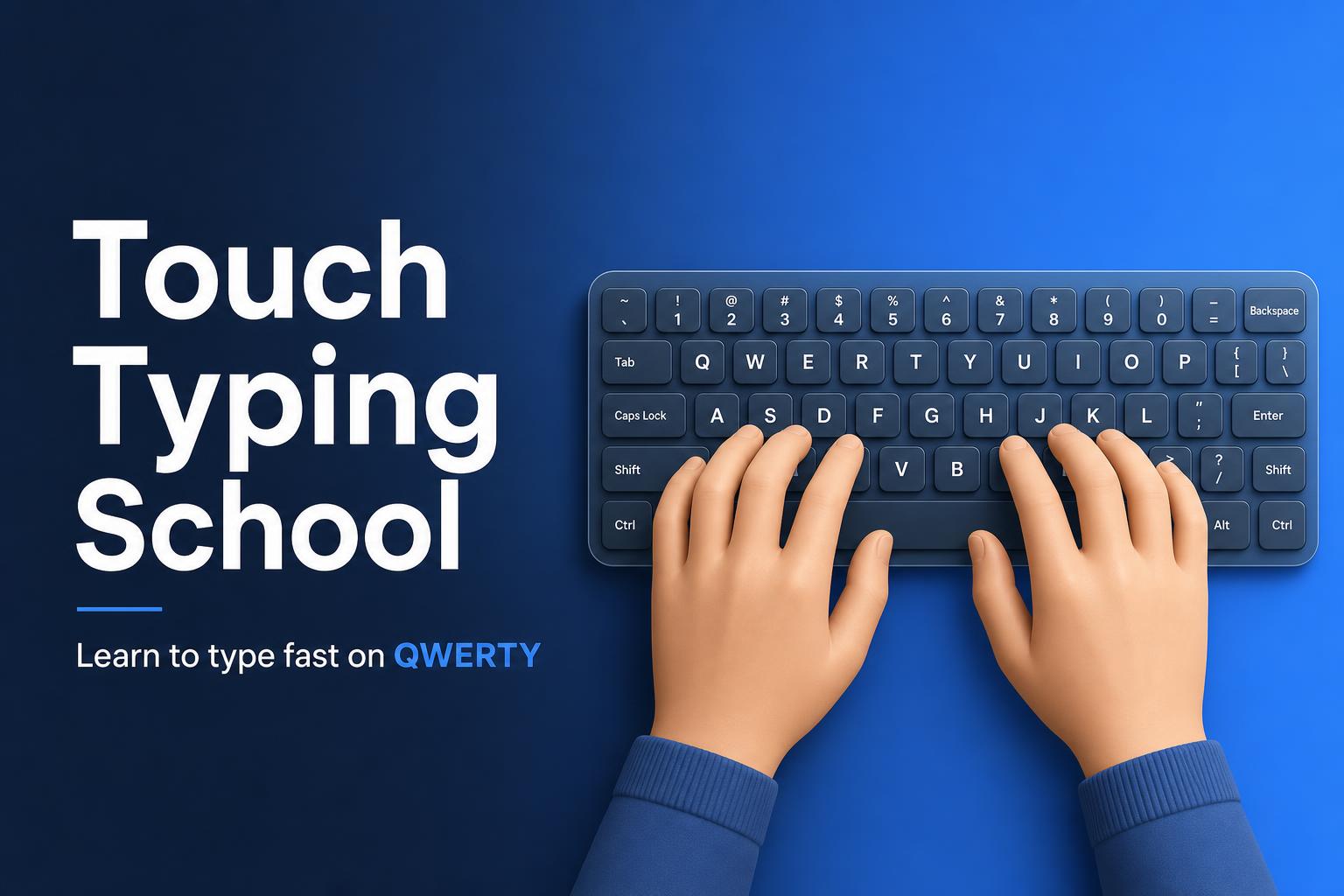 Touch Typing Method — Learn to type fast on a QWERTY keyboard